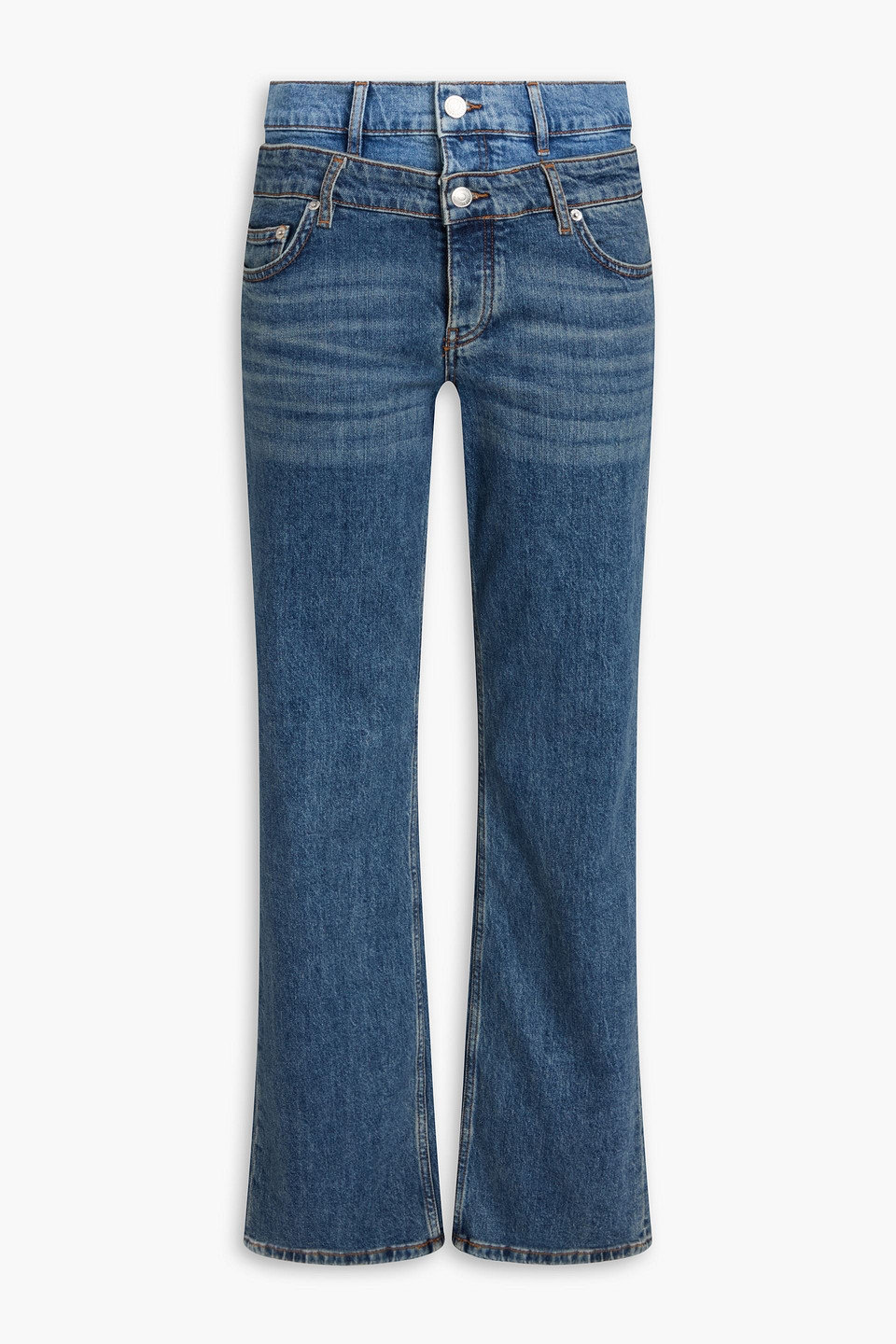 Maje High-rise Straight-leg Jeans In Blue