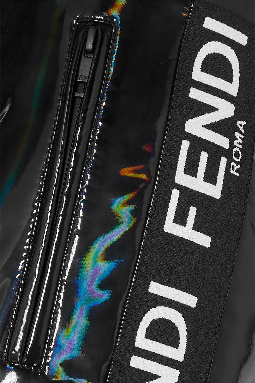 FENDI Appliquéd holographic padded ski pants