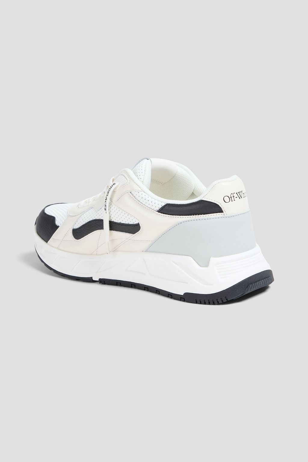 OFF-WHITE™ حذاء سنيكرز رانر بي من الجلد المخرّم