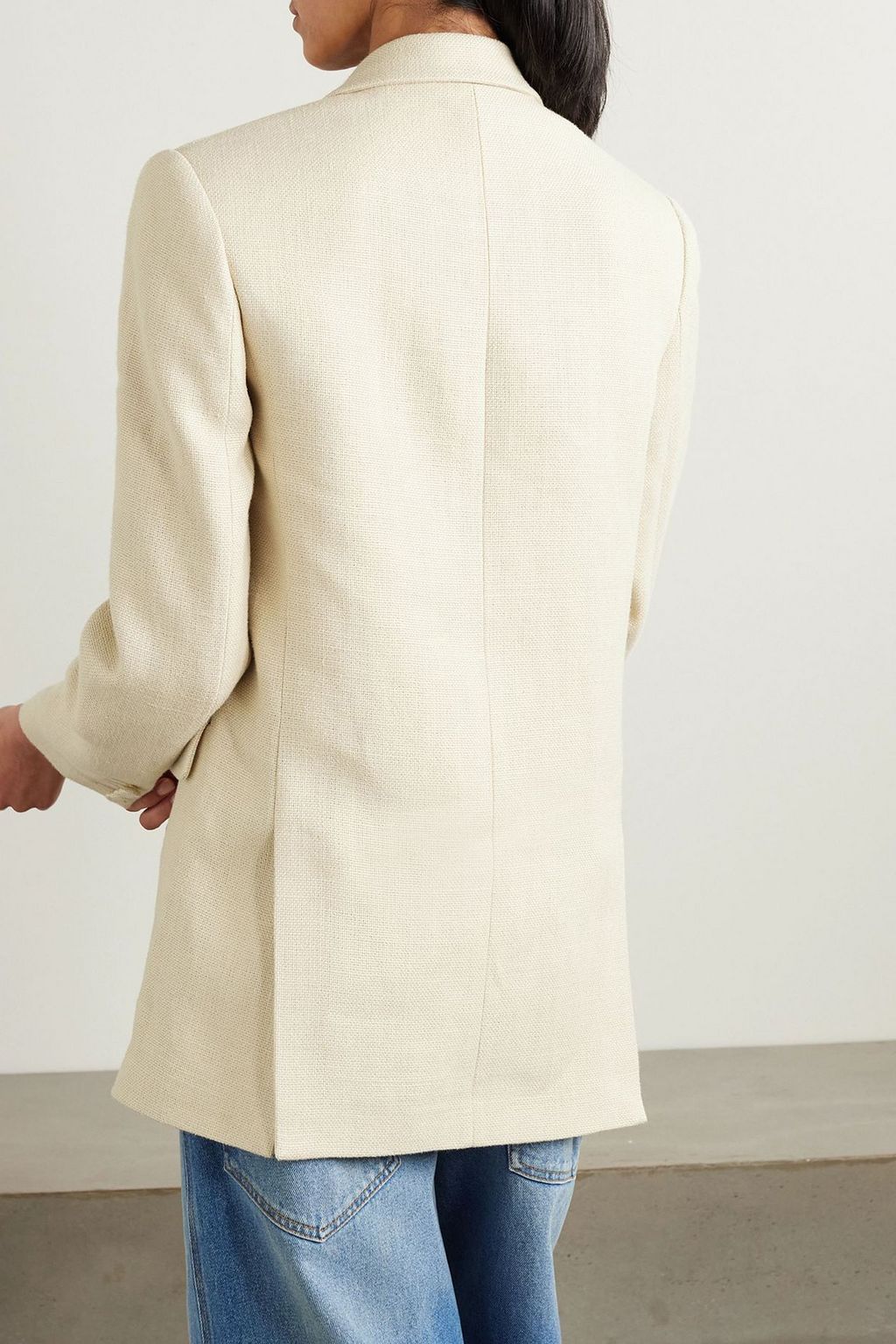 VALENTINO GARAVANI Double-breasted linen blazer