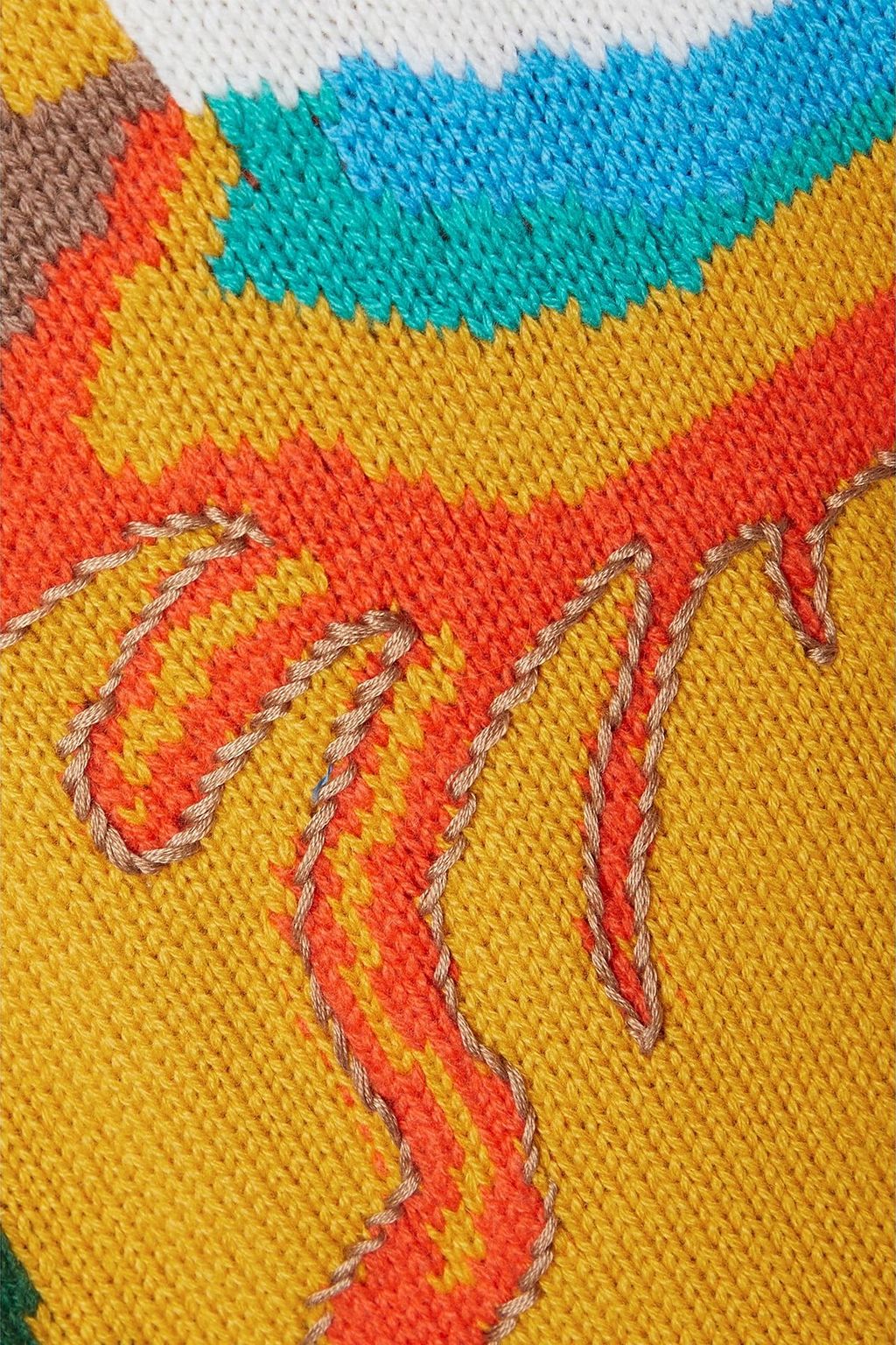 GABRIELA HEARST Ines embroidered intarsia cashmere sweater