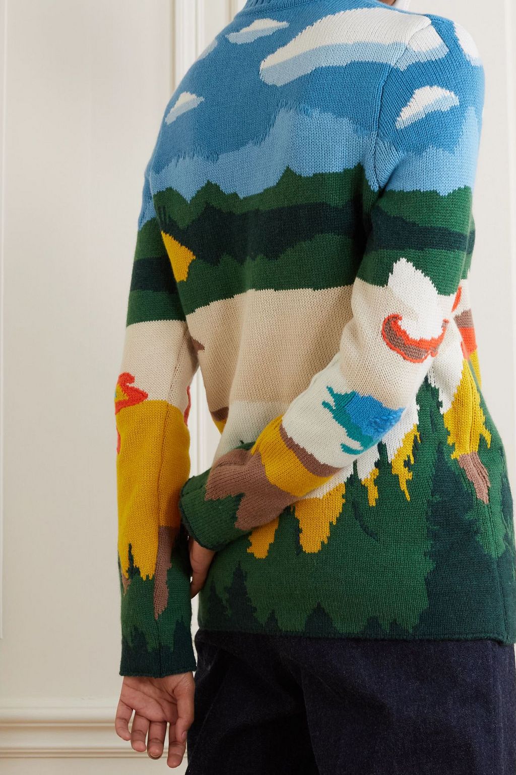 GABRIELA HEARST Ines embroidered intarsia cashmere sweater