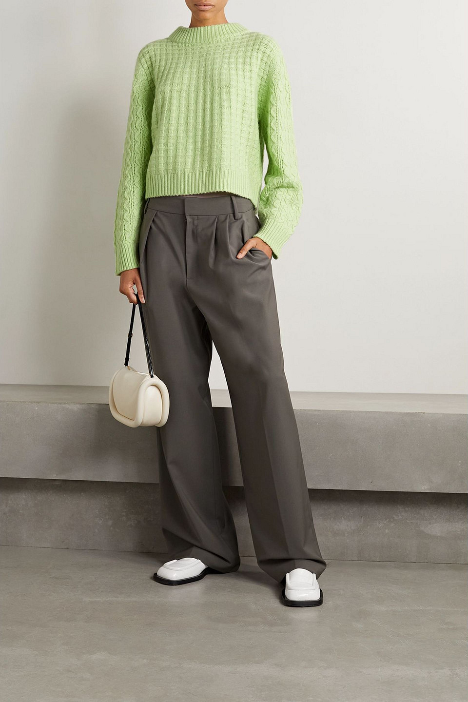  Lafayette 148 - Kaschmirpullover - Grün - L 