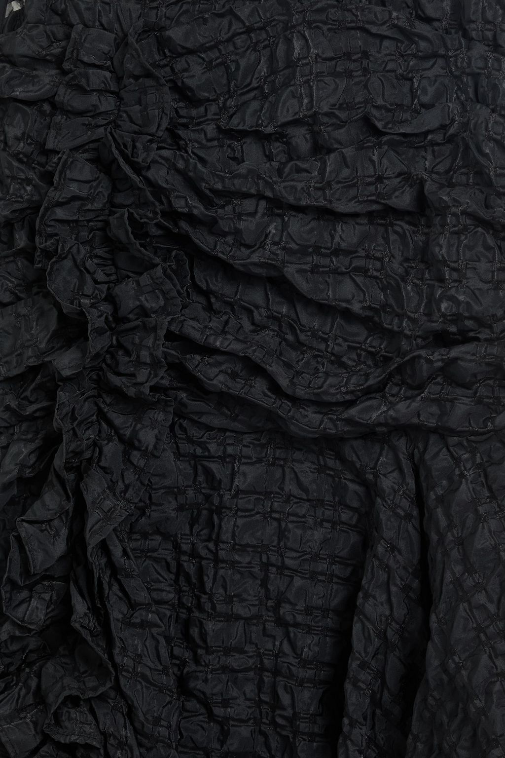 CECILIE BAHNSEN 러플 장식 시어서커 탑