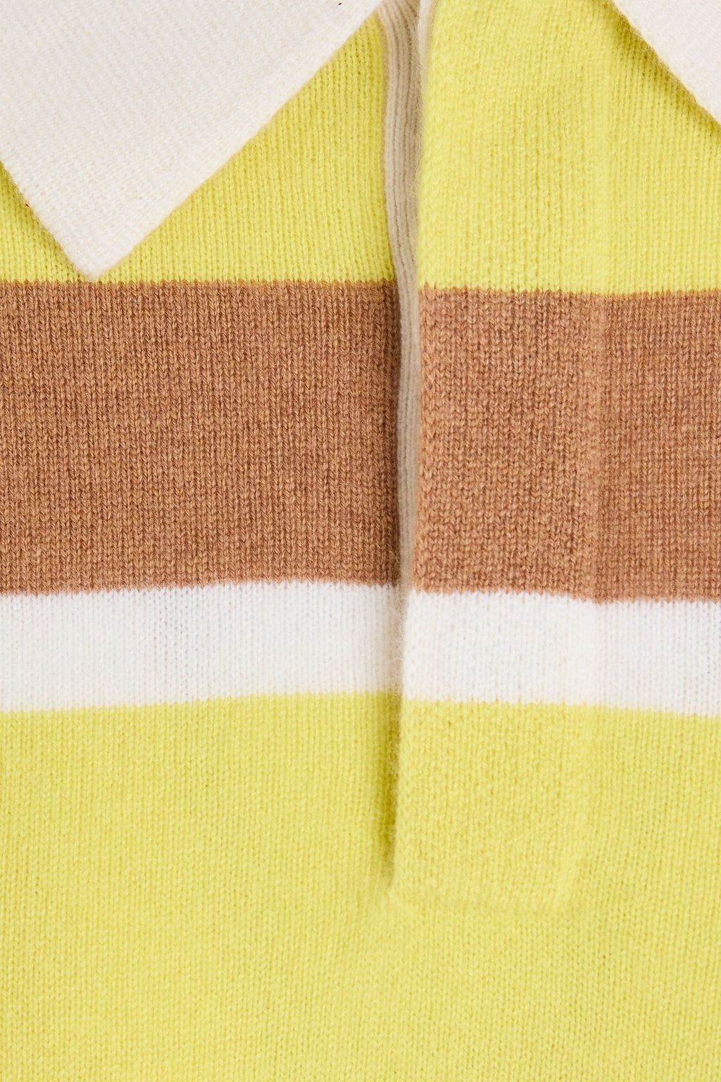 GUEST IN RESIDENCE Gestreifter Kaschmirpullover mit Polokragen