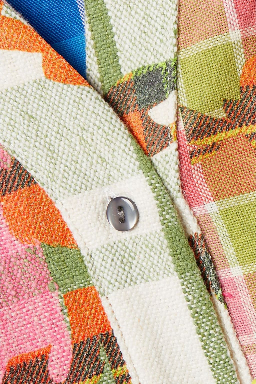 RAVE REVIEW Patchwork checked cotton shirt