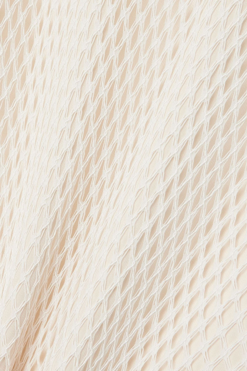 Totême Layered Lace And Crepe Gown In Neutral