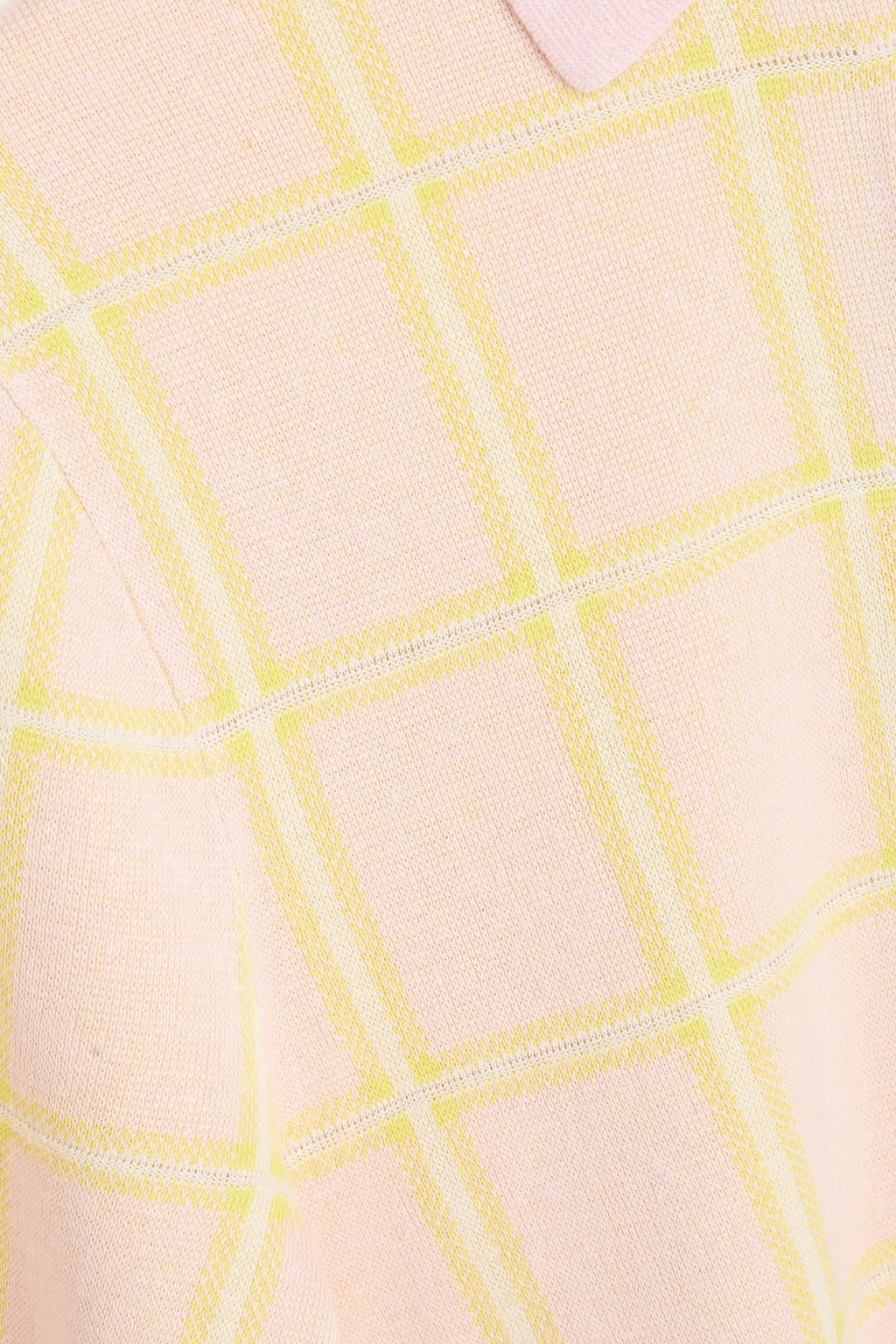 GUEST IN RESIDENCE Checked silk and linen-blend shirt