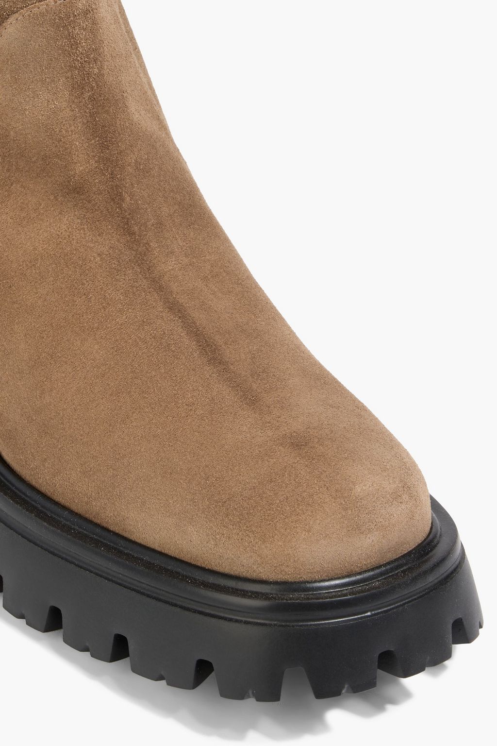 STUART WEITZMAN Emerson buckle-detailed suede knee boots