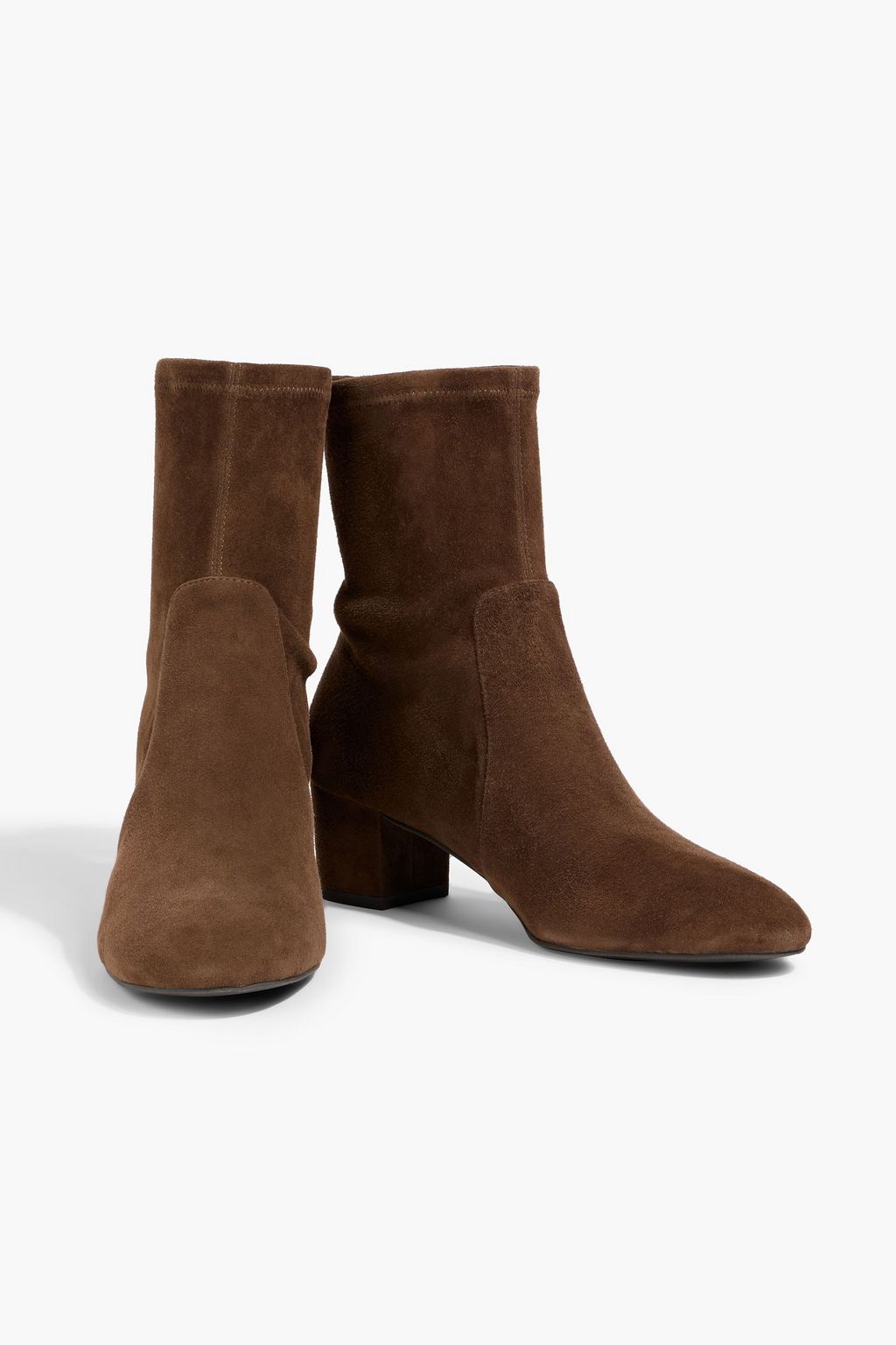 STUART WEITZMAN Sofia 50 stretch-suede sock boots