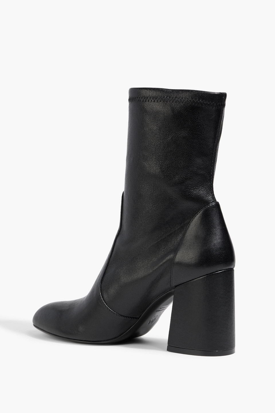 Stuart Weitzman Stretch-leather Ankle Boots In Black