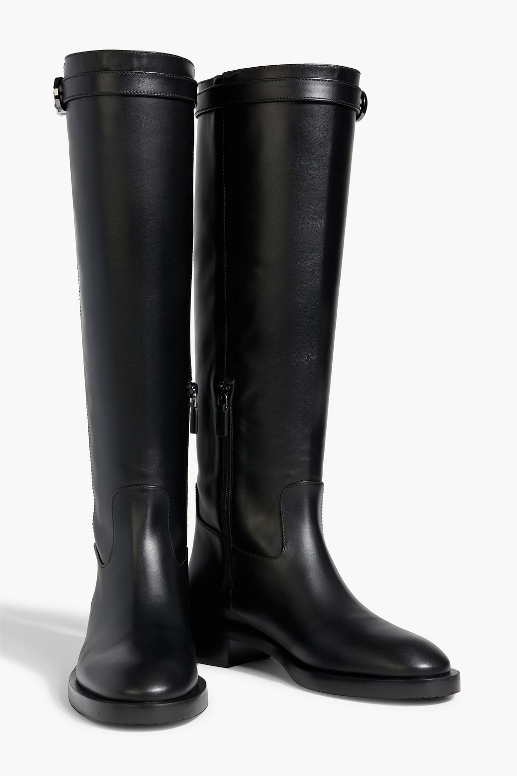 STUART WEITZMAN Maverick レザー ロングブーツ バックル付き