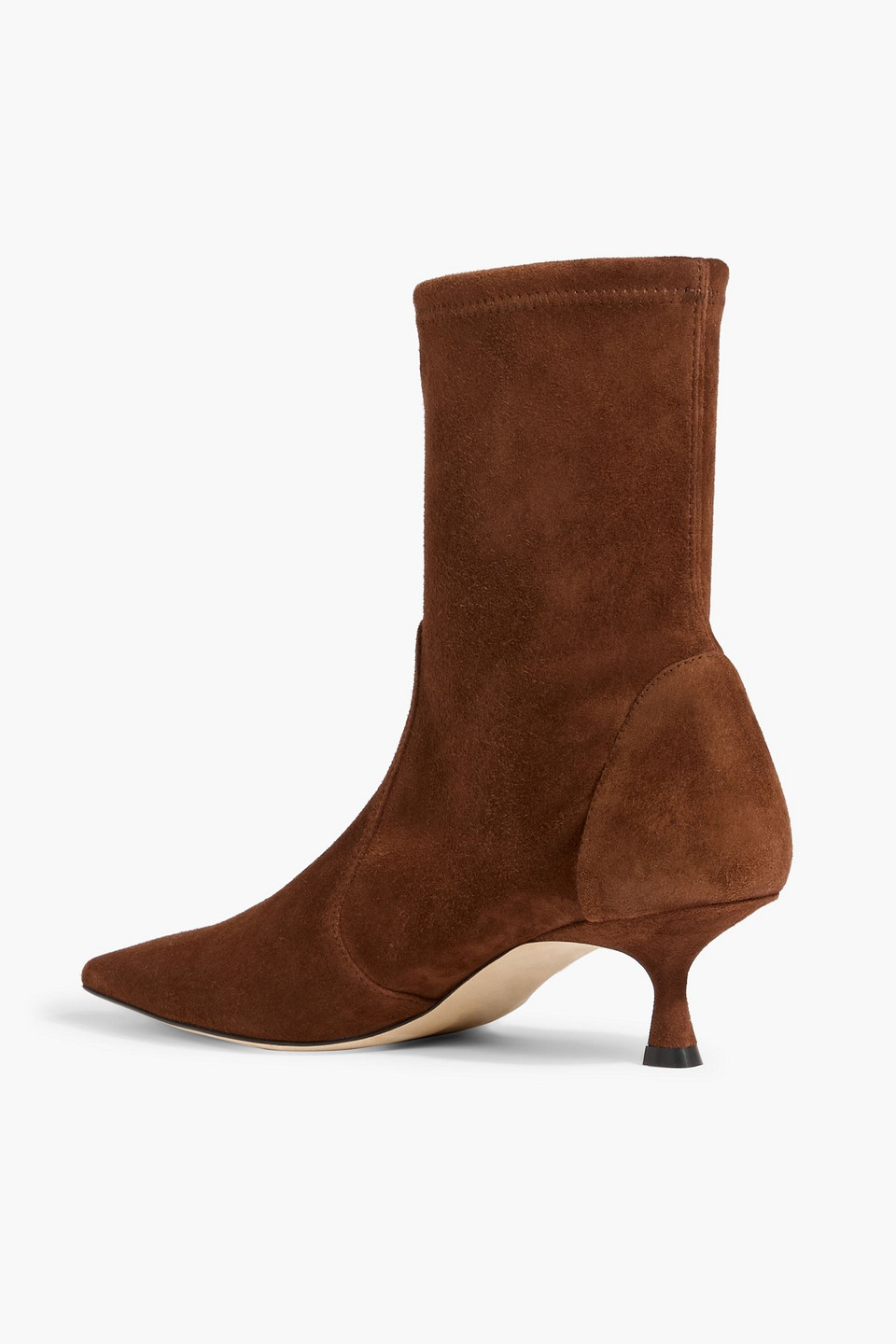 Stuart Weitzman Naomi 50 Suede Ankle Boots In Brown