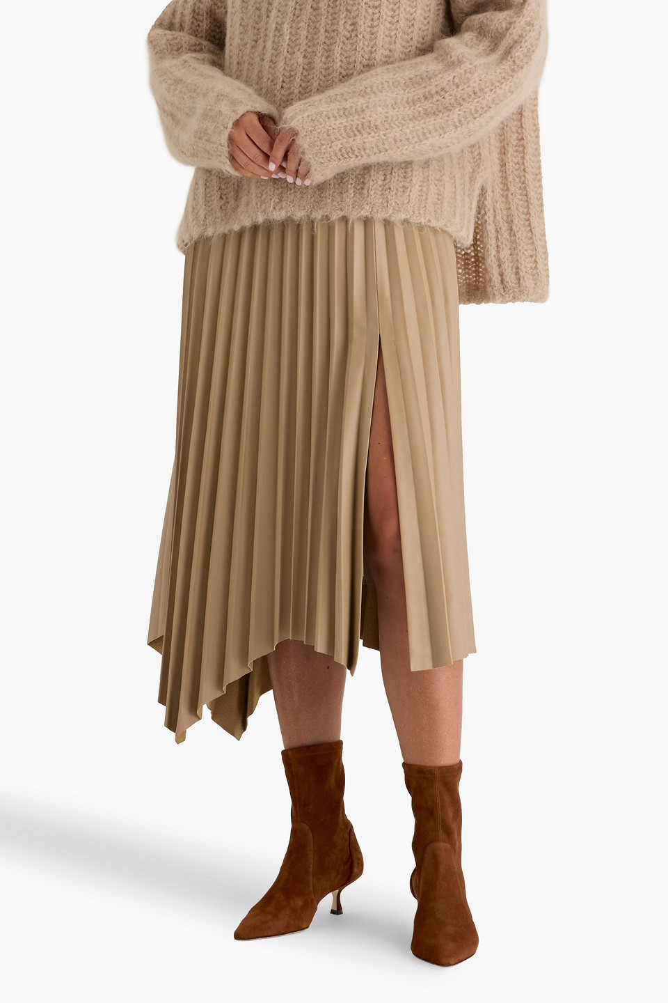 Stuart Weitzman Naomi 50 Suede Ankle Boots In Brown