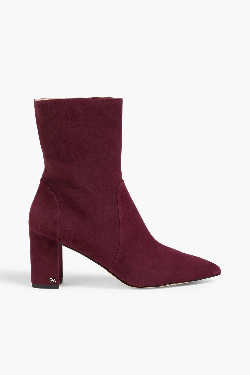 Stuart Weitzman Renegade Block Heel Bootie In Purple