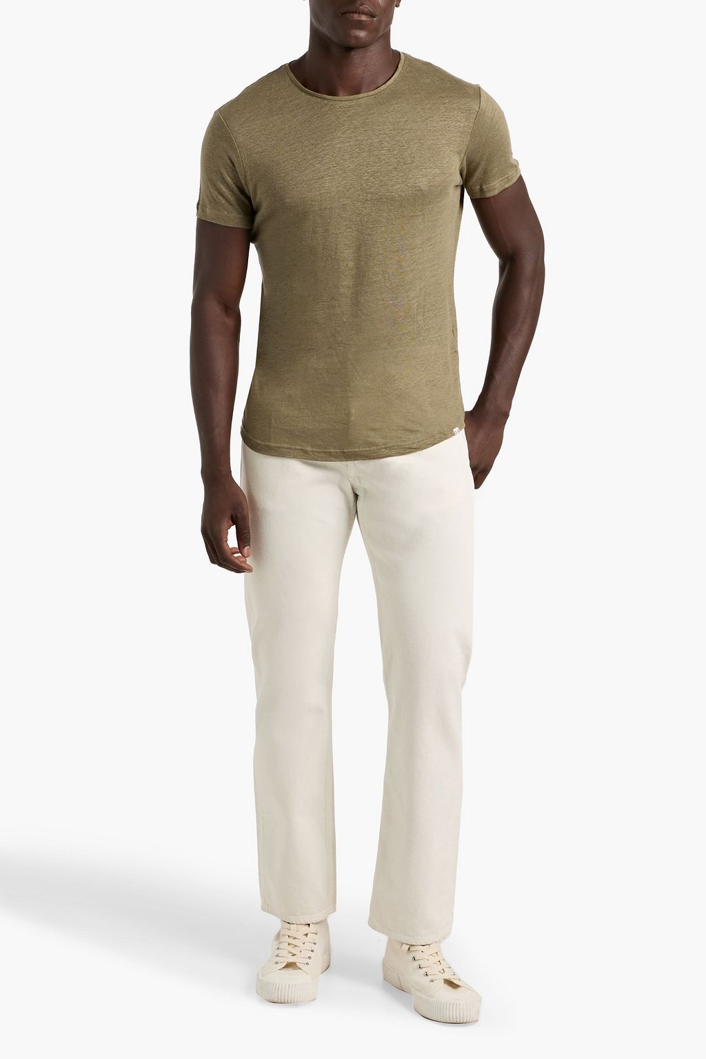 ORLEBAR BROWN OB-T linen-jersey T-shirt