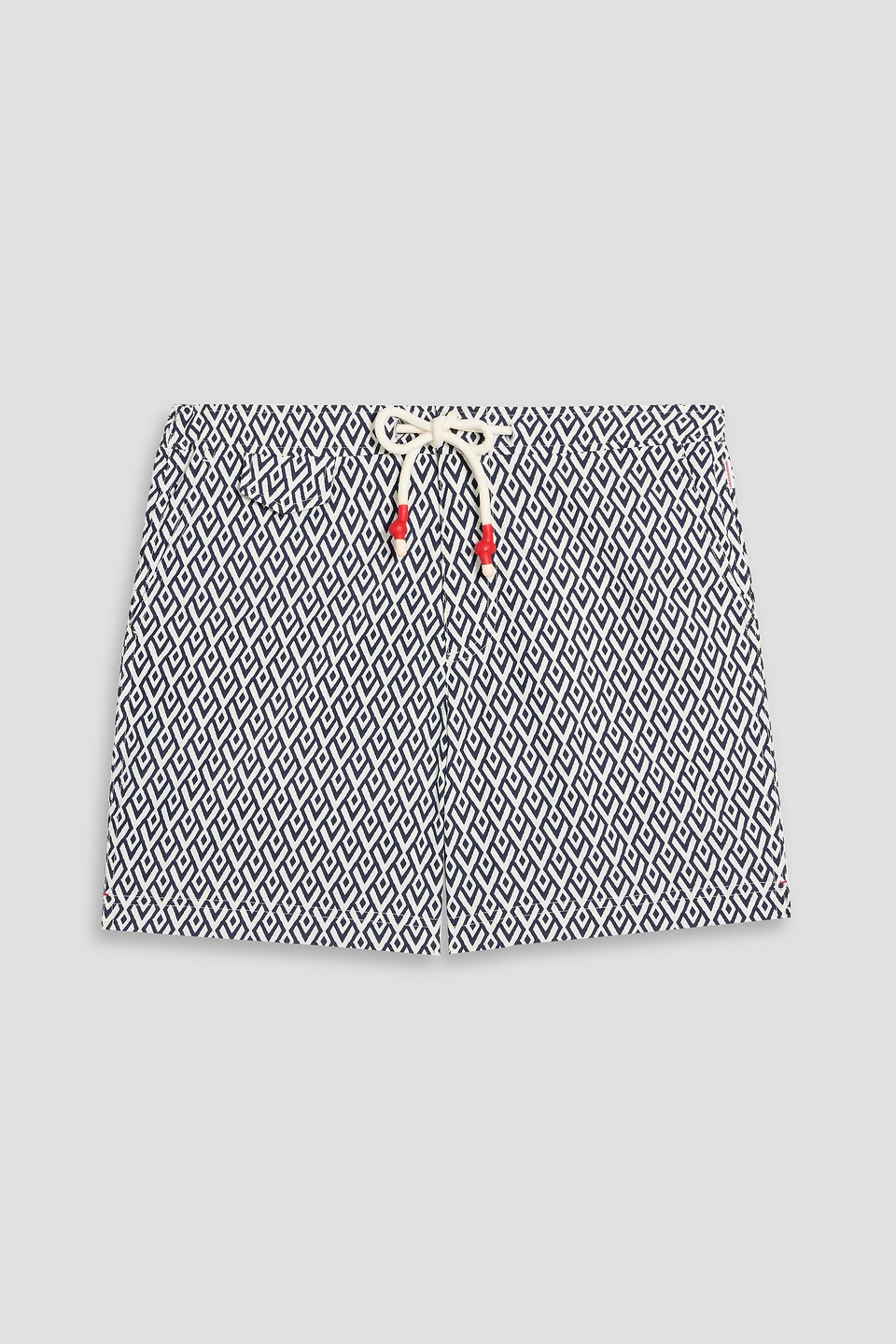Standard mid-length printed swim shorts