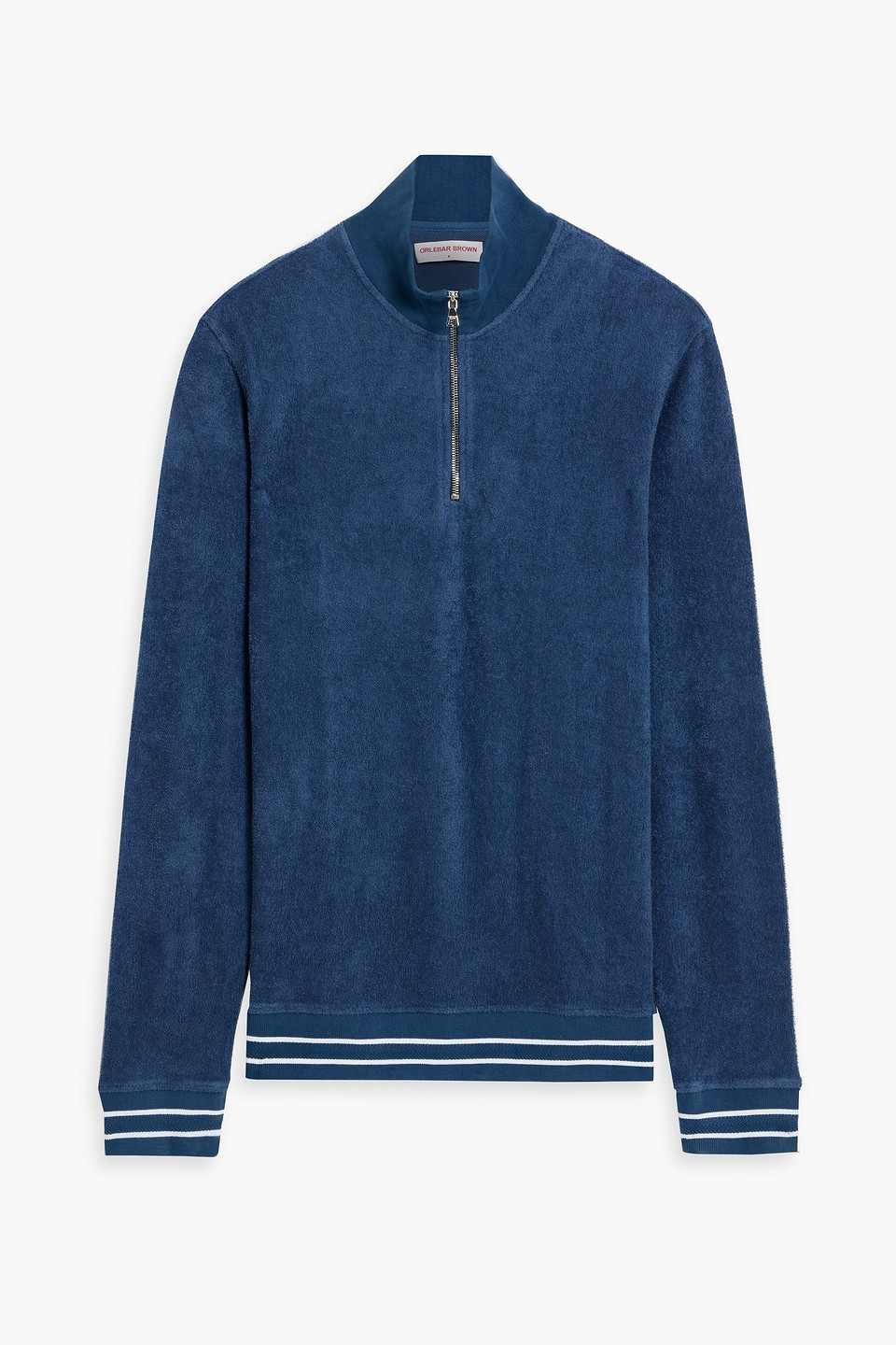 Isar cotton-terry half-zip sweatshirt