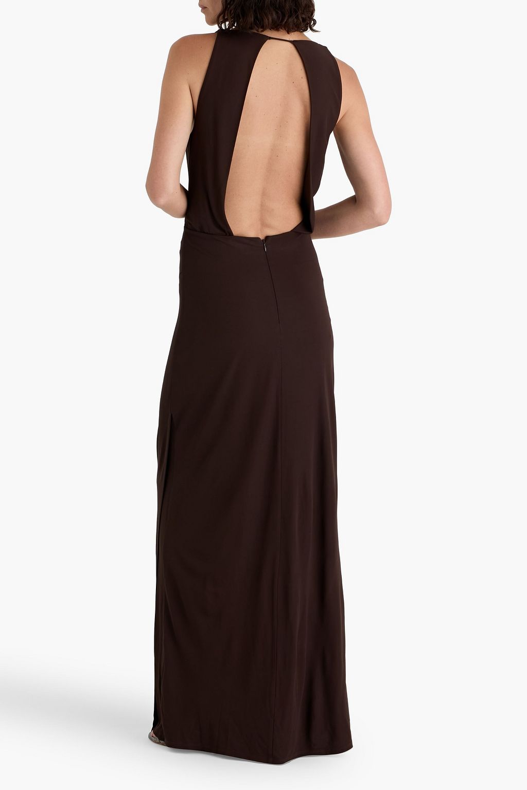 SIMKHAI Kosme open-back stretch-jersey gown