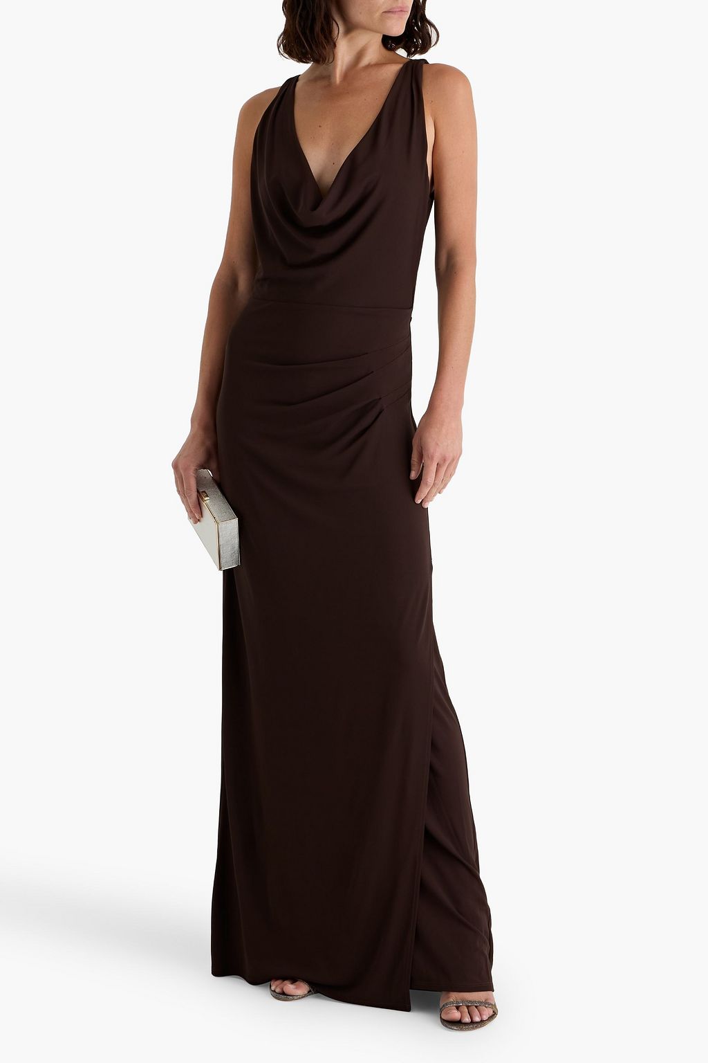 SIMKHAI Kosme open-back stretch-jersey gown
