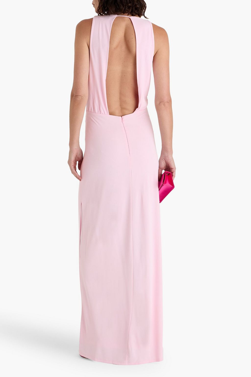 SIMKHAI Kosme open-back stretch-jersey gown