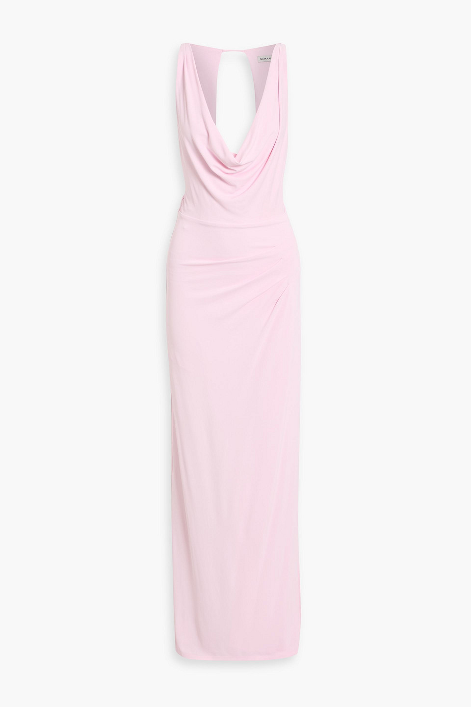 Simkhai Kosme Open-back Stretch-jersey Gown In Pink