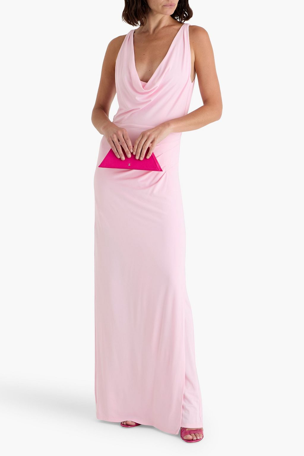 SIMKHAI Kosme open-back stretch-jersey gown