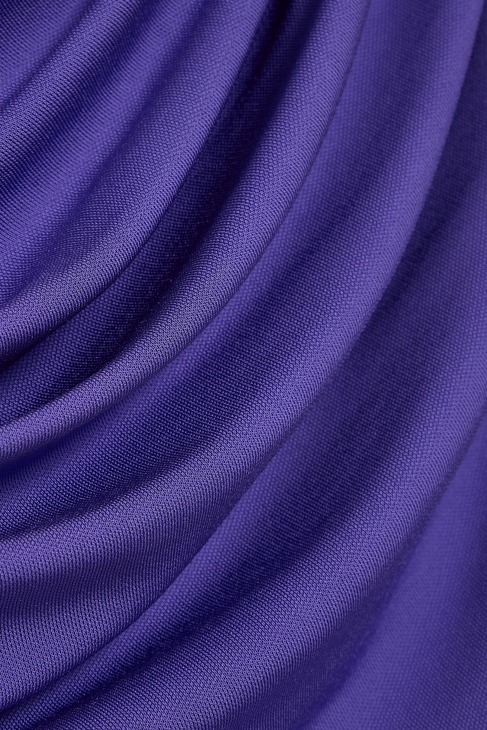 Simkhai Hollins Draped Stretch-jersey Gown In Blue