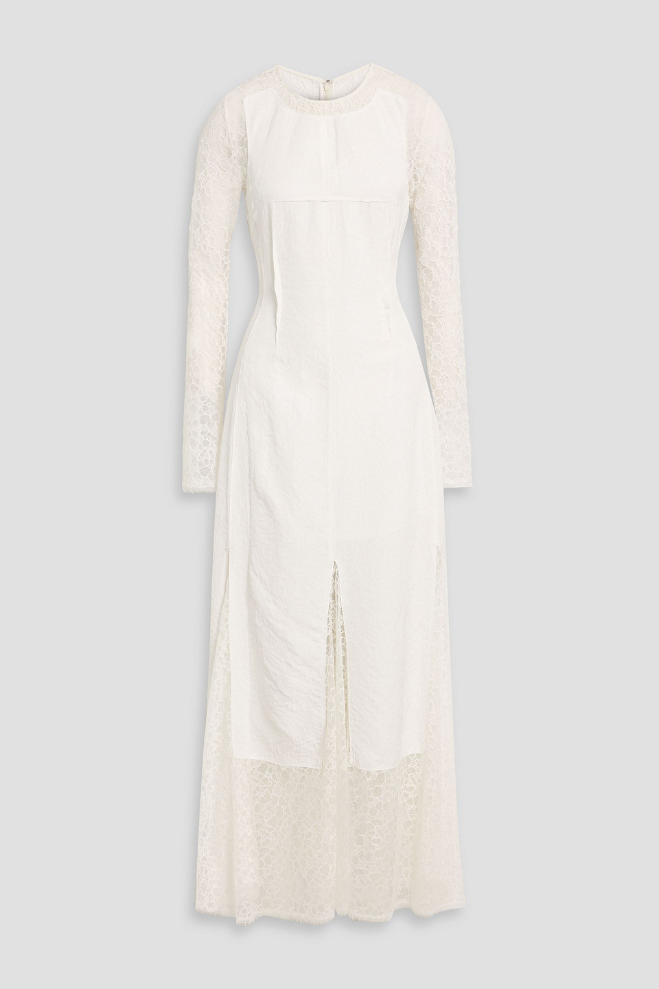 Simkhai Brinda Corded Lace And Cloqué Gown In White