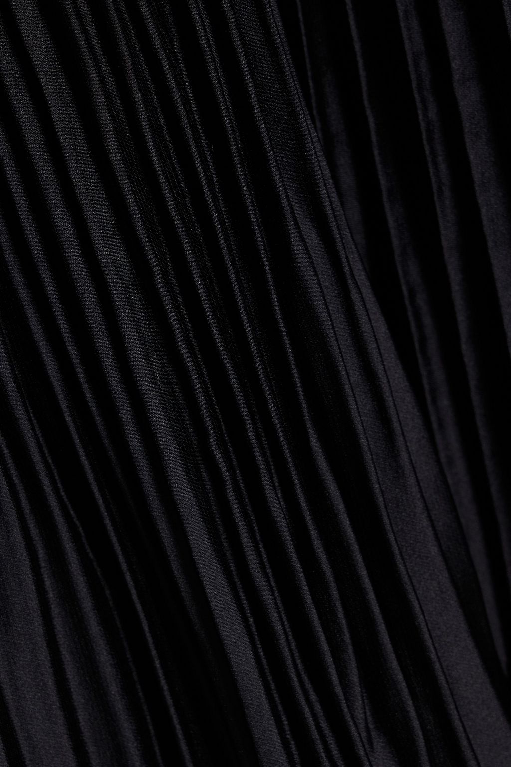 SIMKHAI Ostara plissé-satin gown
