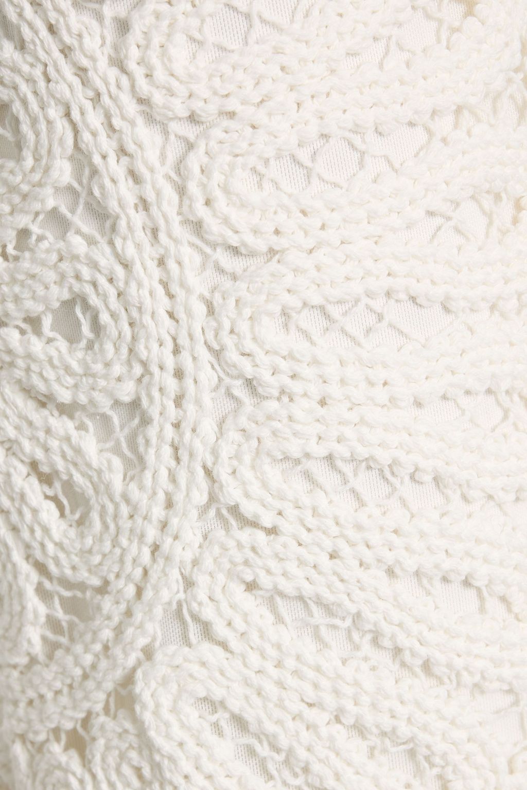 SIMKHAI Elise strapless crocheted cotton maxi dress