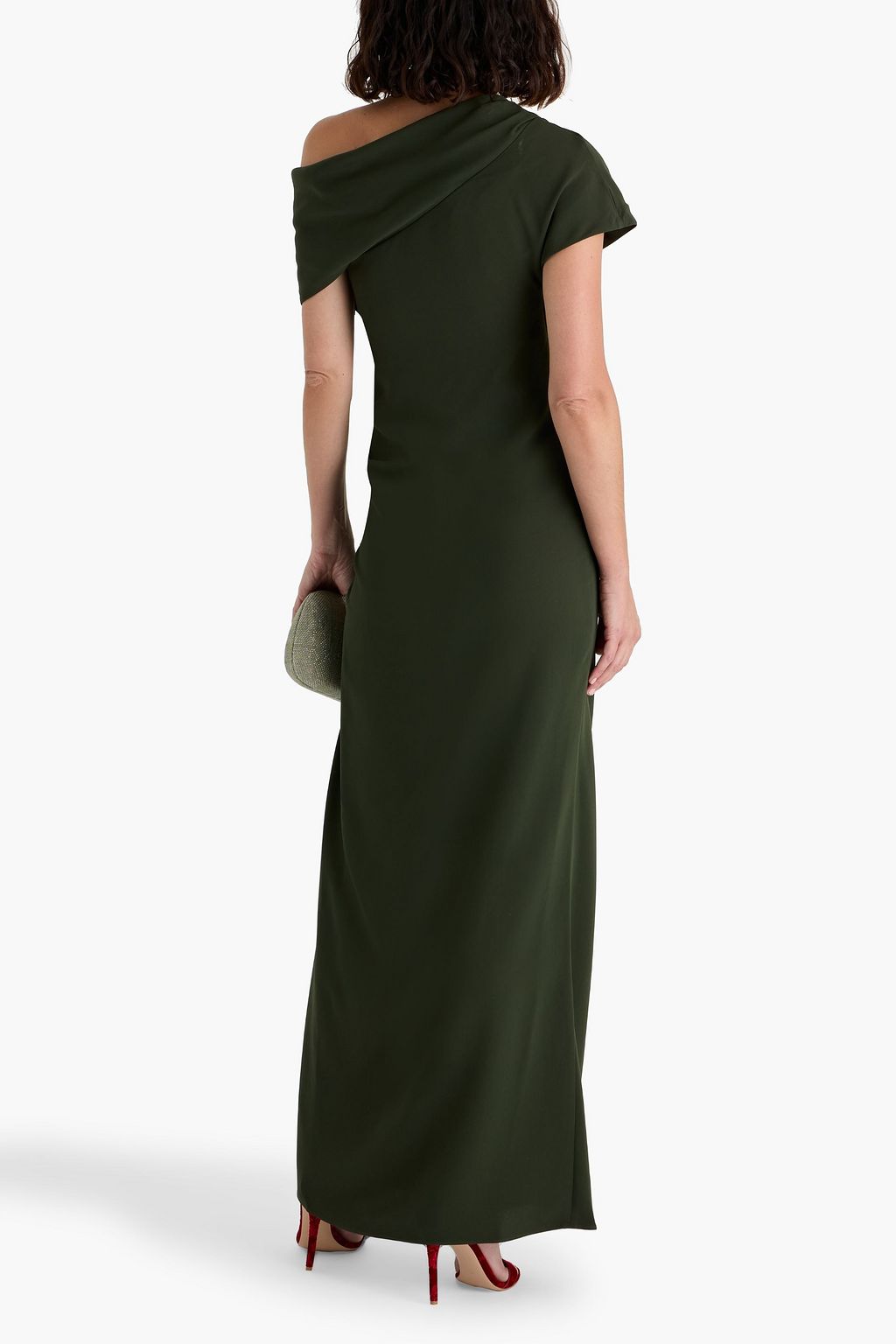 SIMKHAI Kalli off-the-shoulder crepe maxi dress