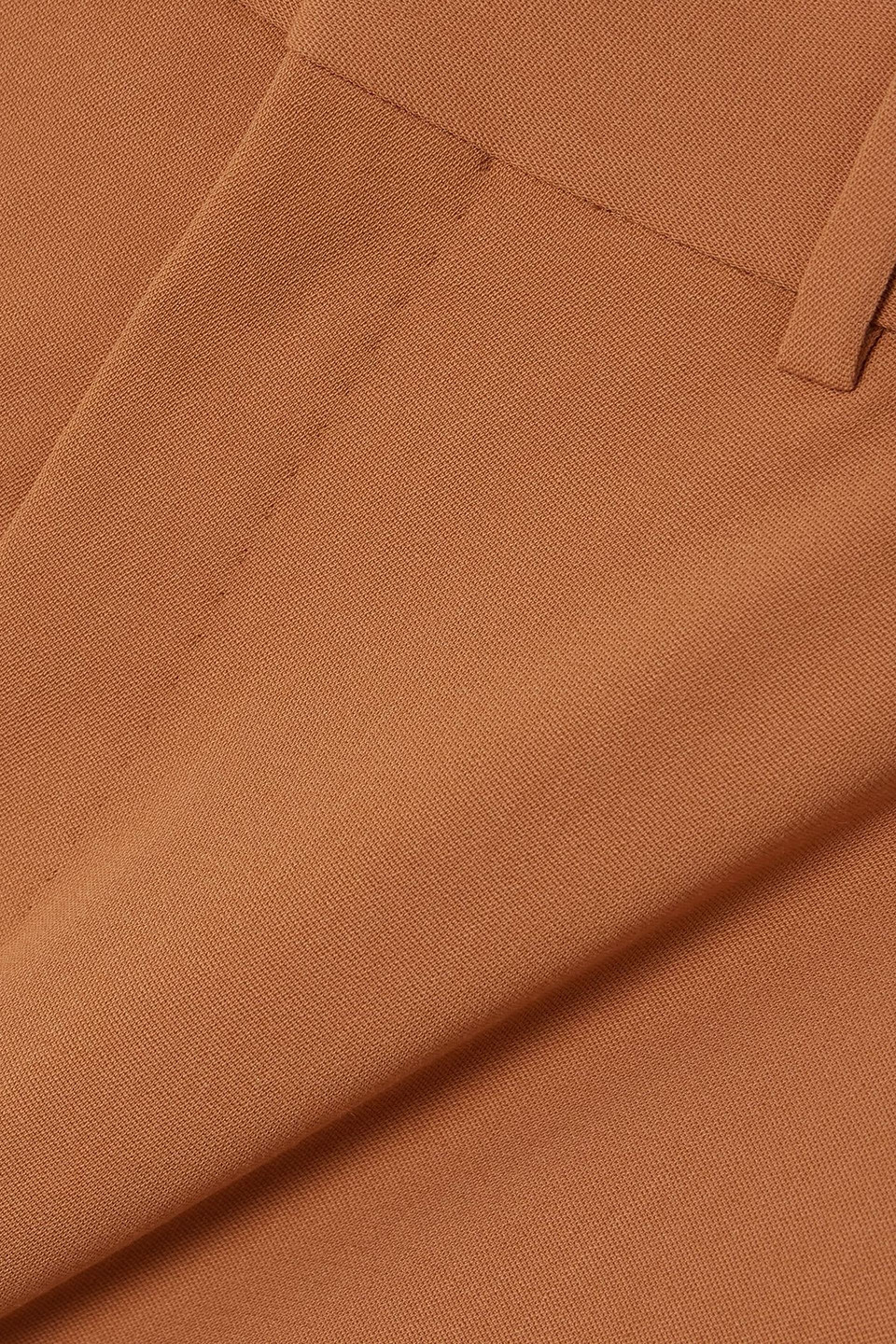 Petar Petrov Privilege Grain De Poudre Wool-blend Maxi Skirt In Orange