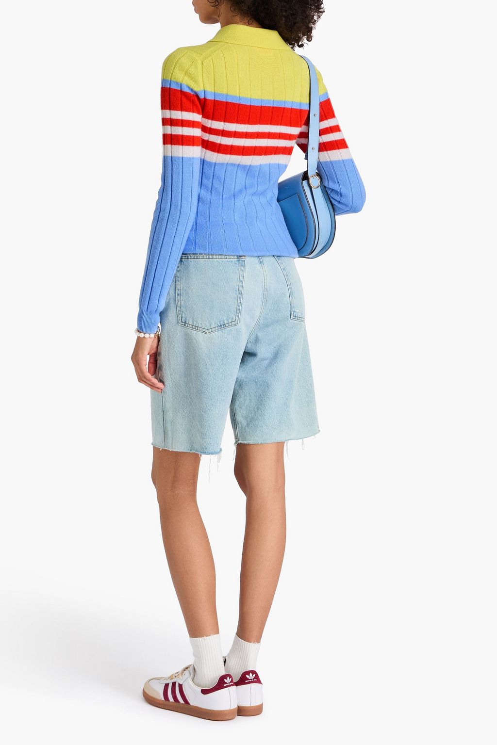 GUEST IN RESIDENCE Ribbed cashmere polo sweater