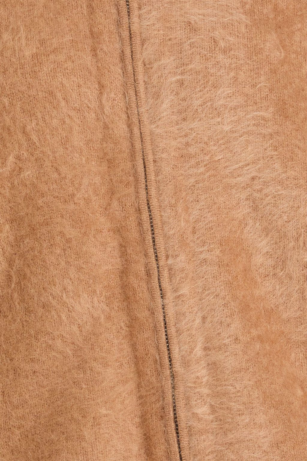 GUEST IN RESIDENCE Brushed cashmere and bouclé-knit jacket