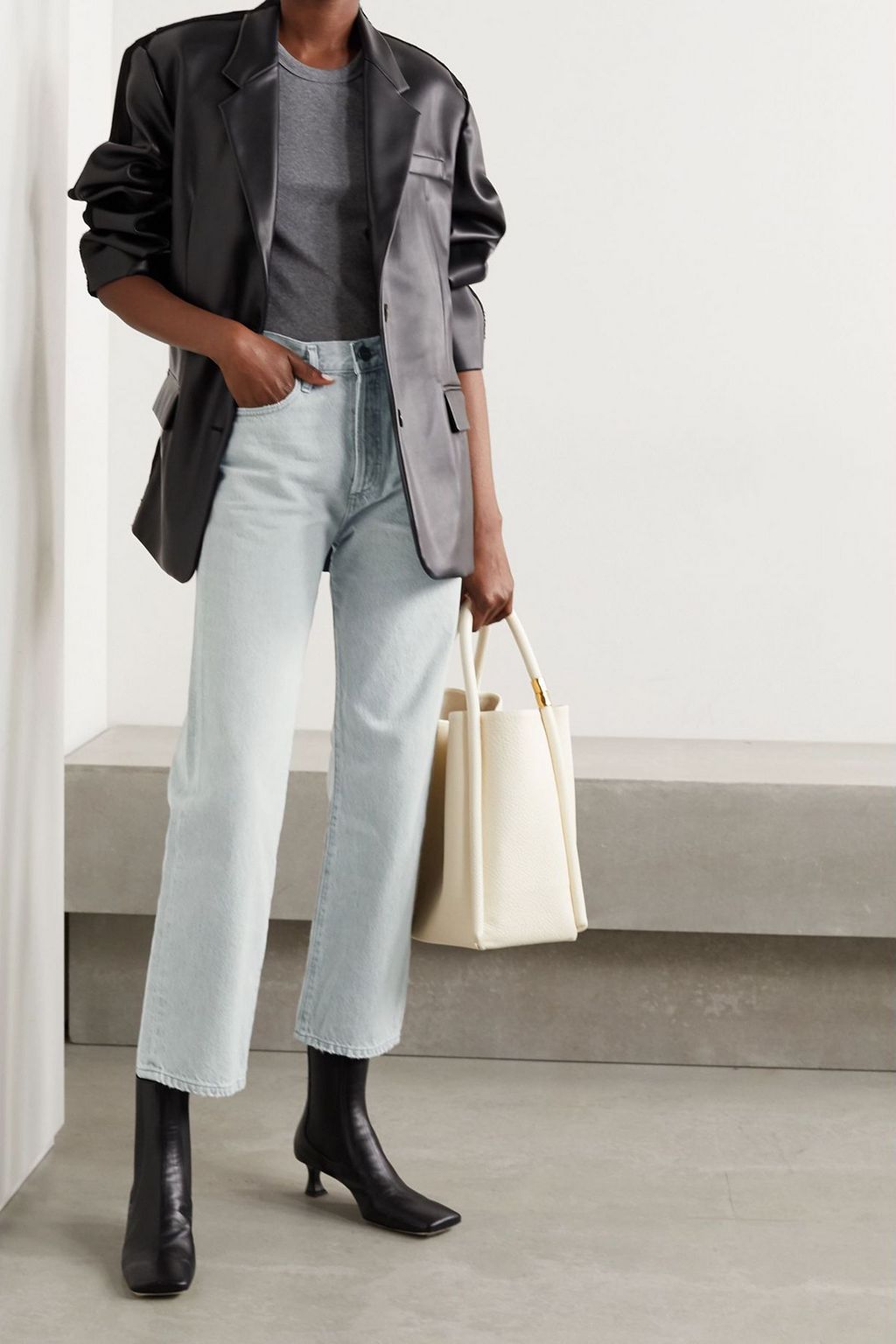 GOLDSIGN Hoch sitzende Jeans „The Relaxed Straight“ mit geradem Bein