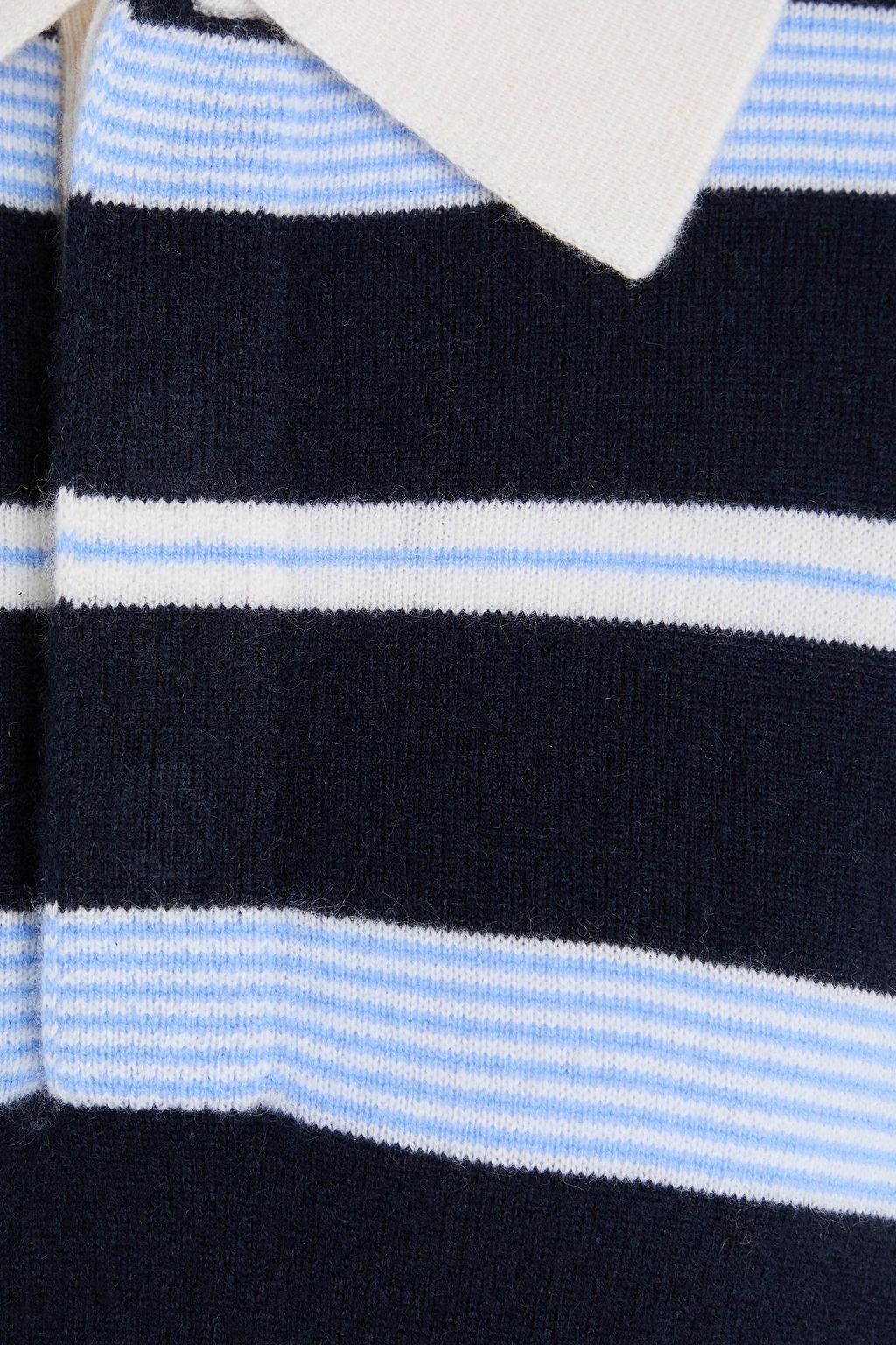 GUEST IN RESIDENCE Striped cashmere polo sweater