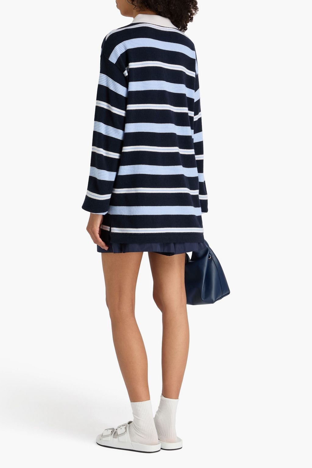 GUEST IN RESIDENCE Striped cashmere polo sweater