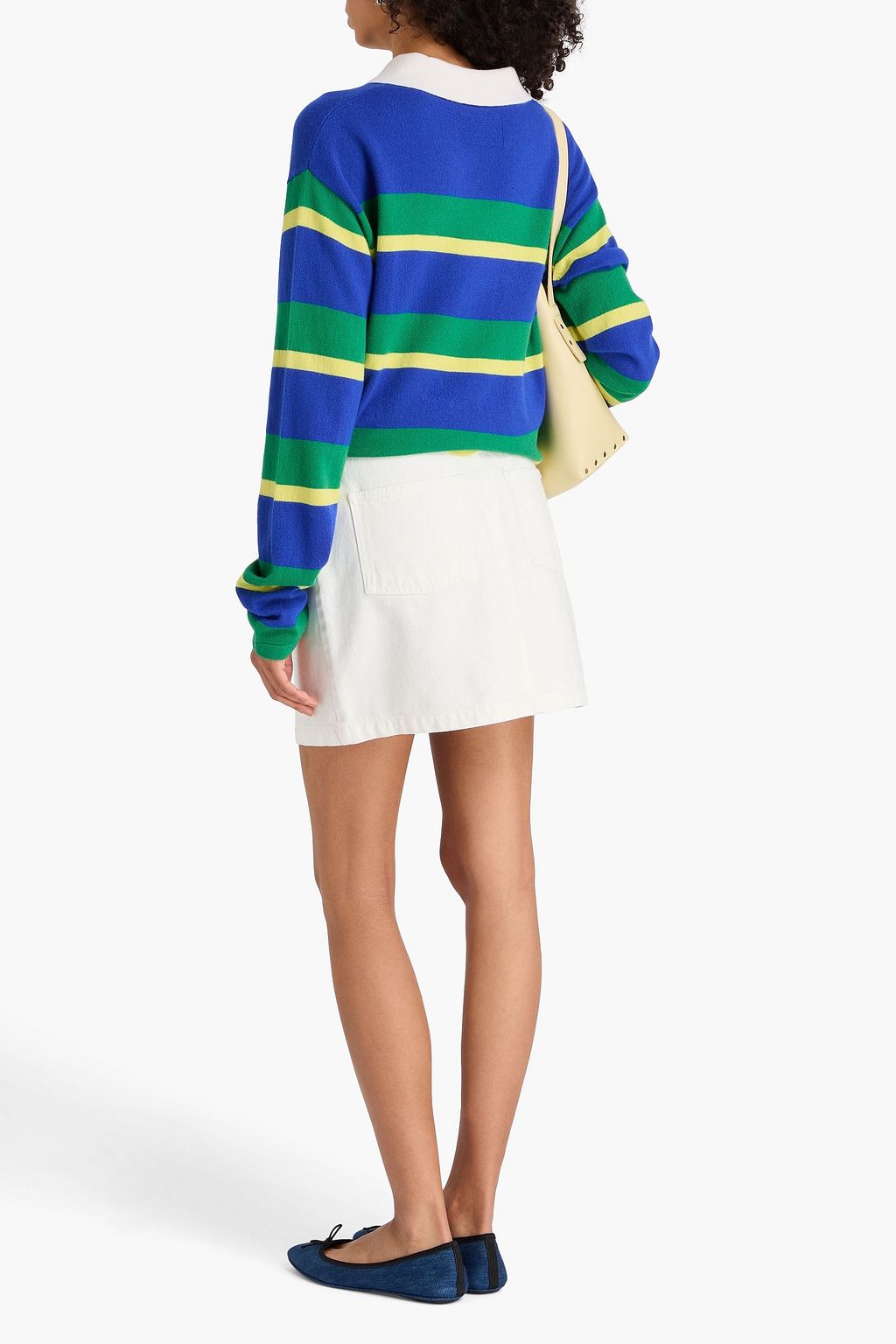 GUEST IN RESIDENCE Striped cashmere polo sweater