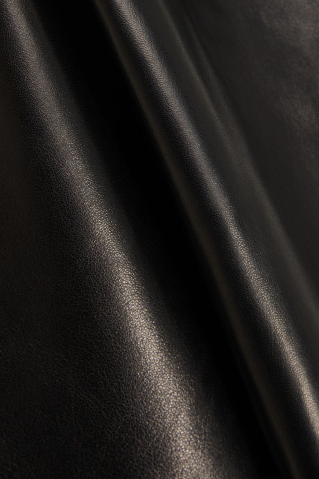 SAINT LAURENT Slip Dress in Minilänge aus Leder mit Rückenausschnitt