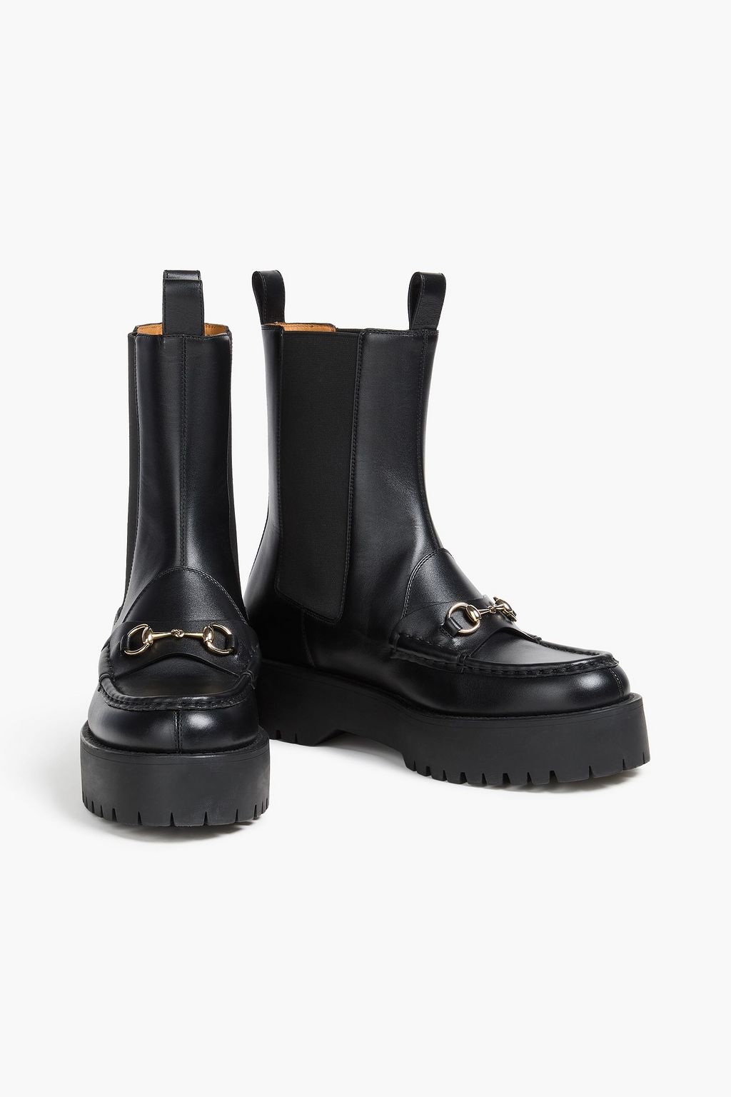 GUCCI レザー チェルシーブーツ