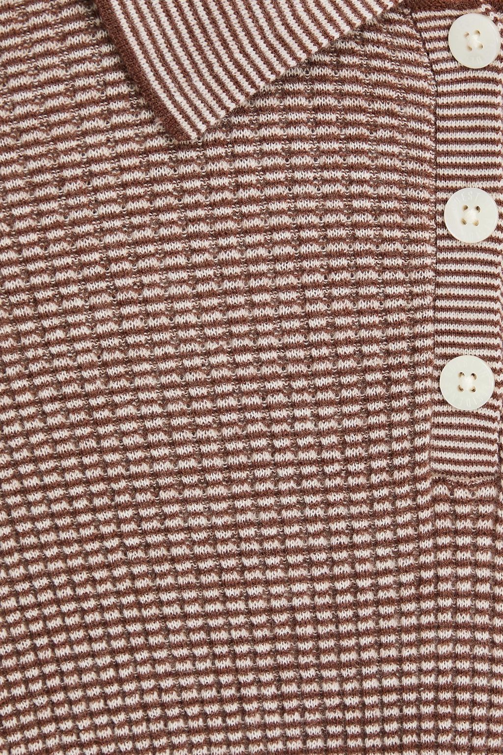 GUEST IN RESIDENCE Striped cashmere polo shirt