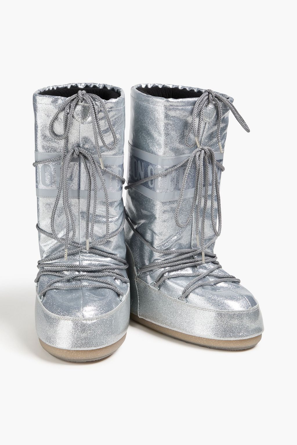 MOON BOOT Icon glittered shell snow boots