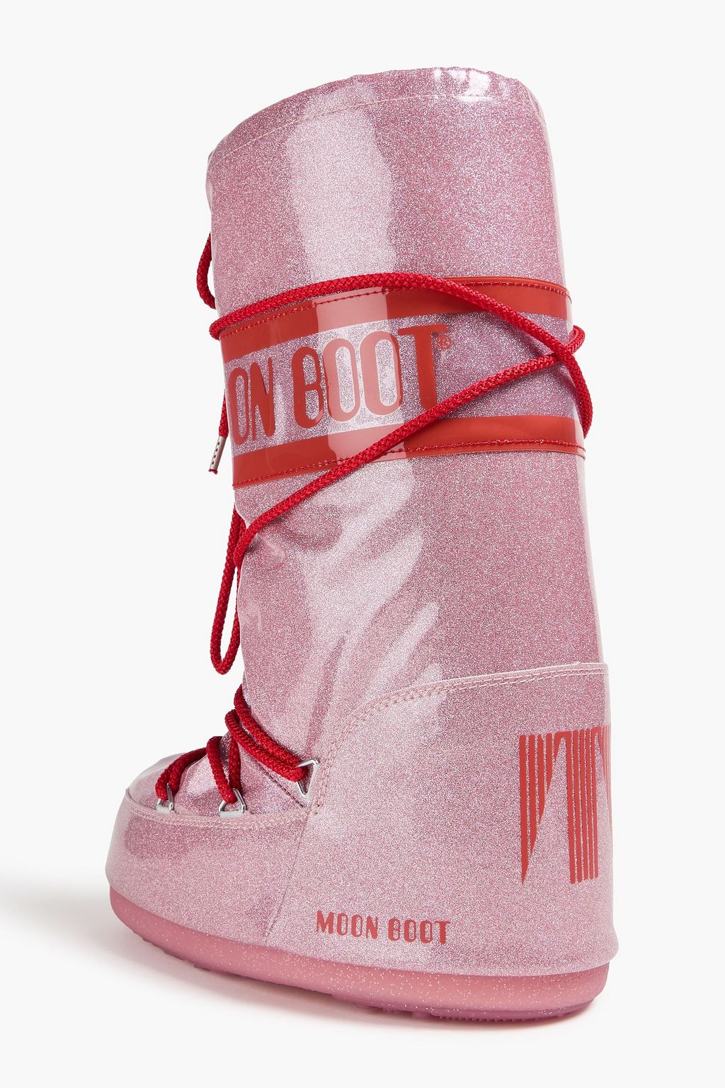 MOON BOOT حذاء بوت أيكون للثلج من قماش عازل مزيّن بالغليتر