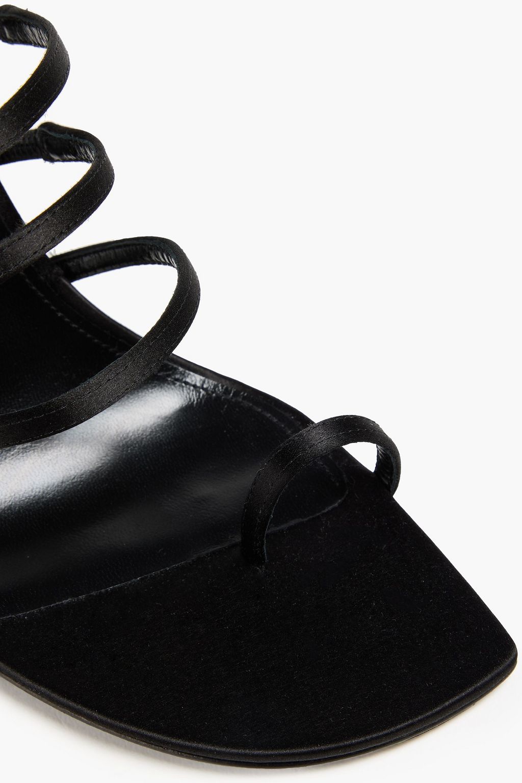 SAINT LAURENT Jerry embellished satin mules
