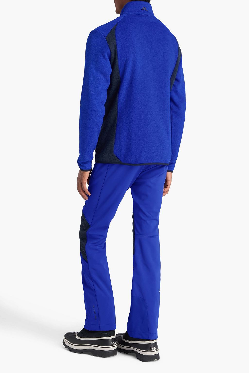 J. LINDEBERG Steve two-tone fleece sweatshirt