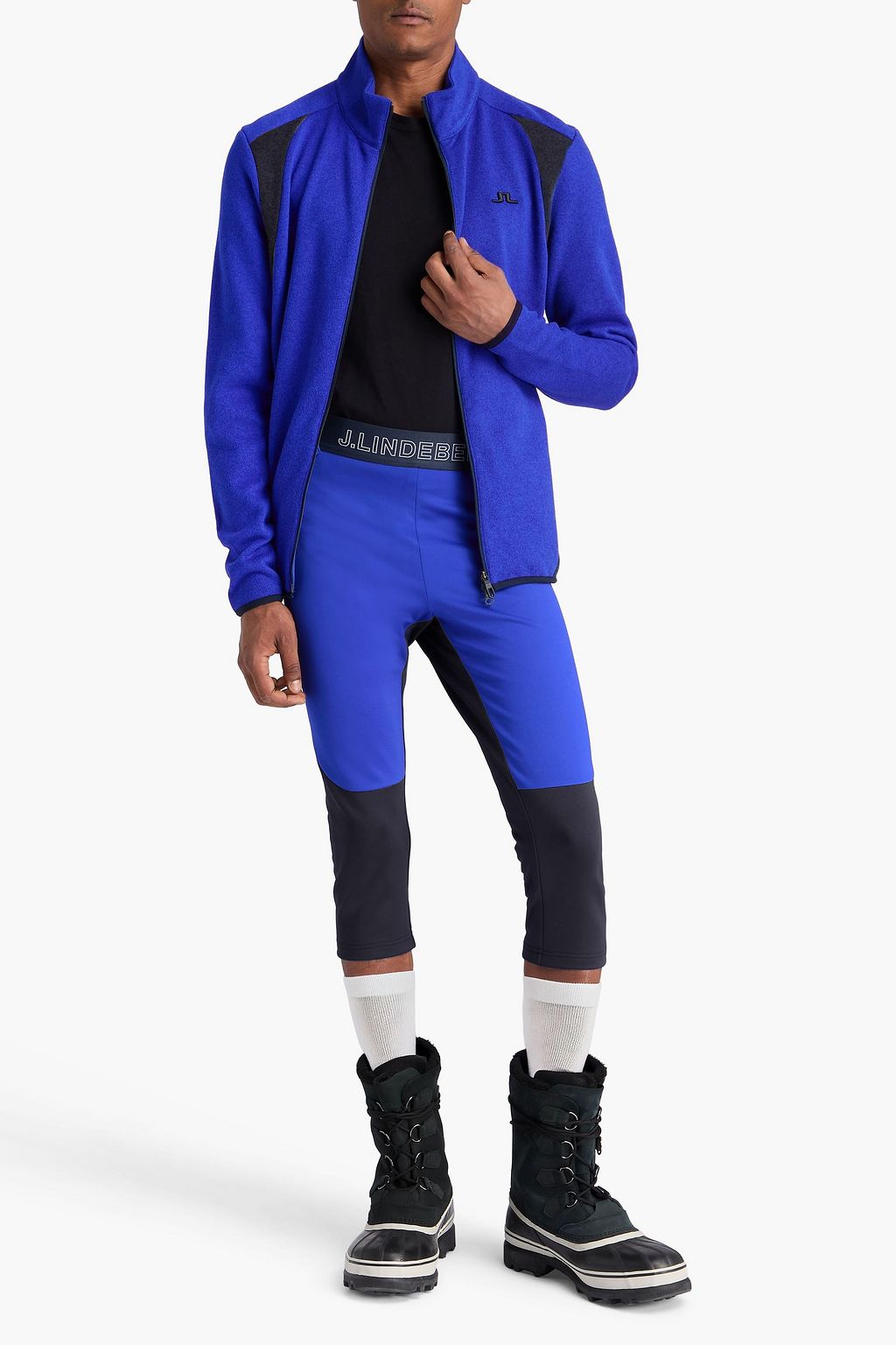J. LINDEBERG Elevation cropped fleece tights