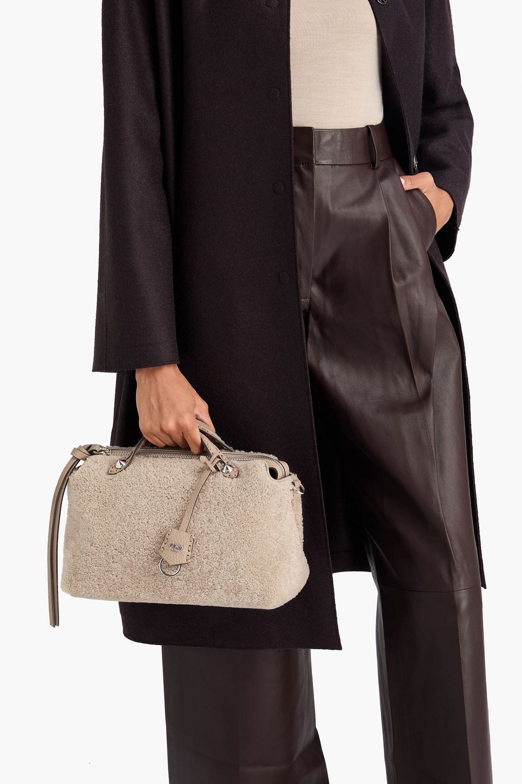FENDI Crossbody Bag aus Shearling