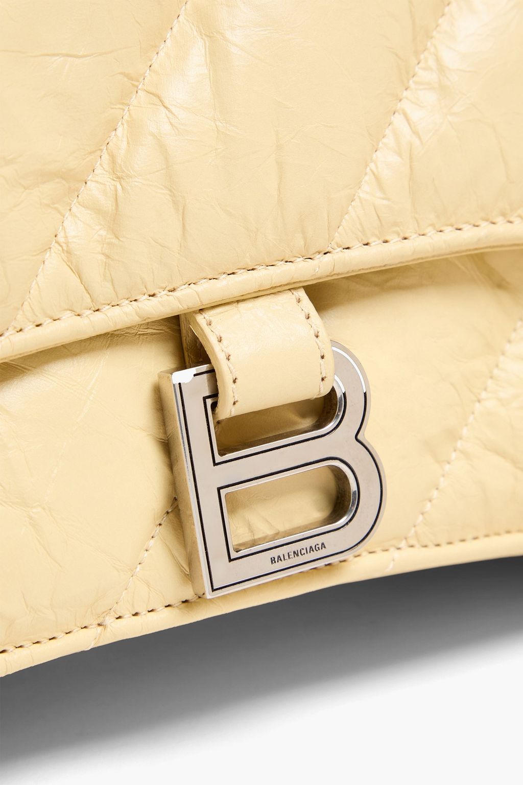 BALENCIAGA Crush quilted crinkled-leather shoulder bag