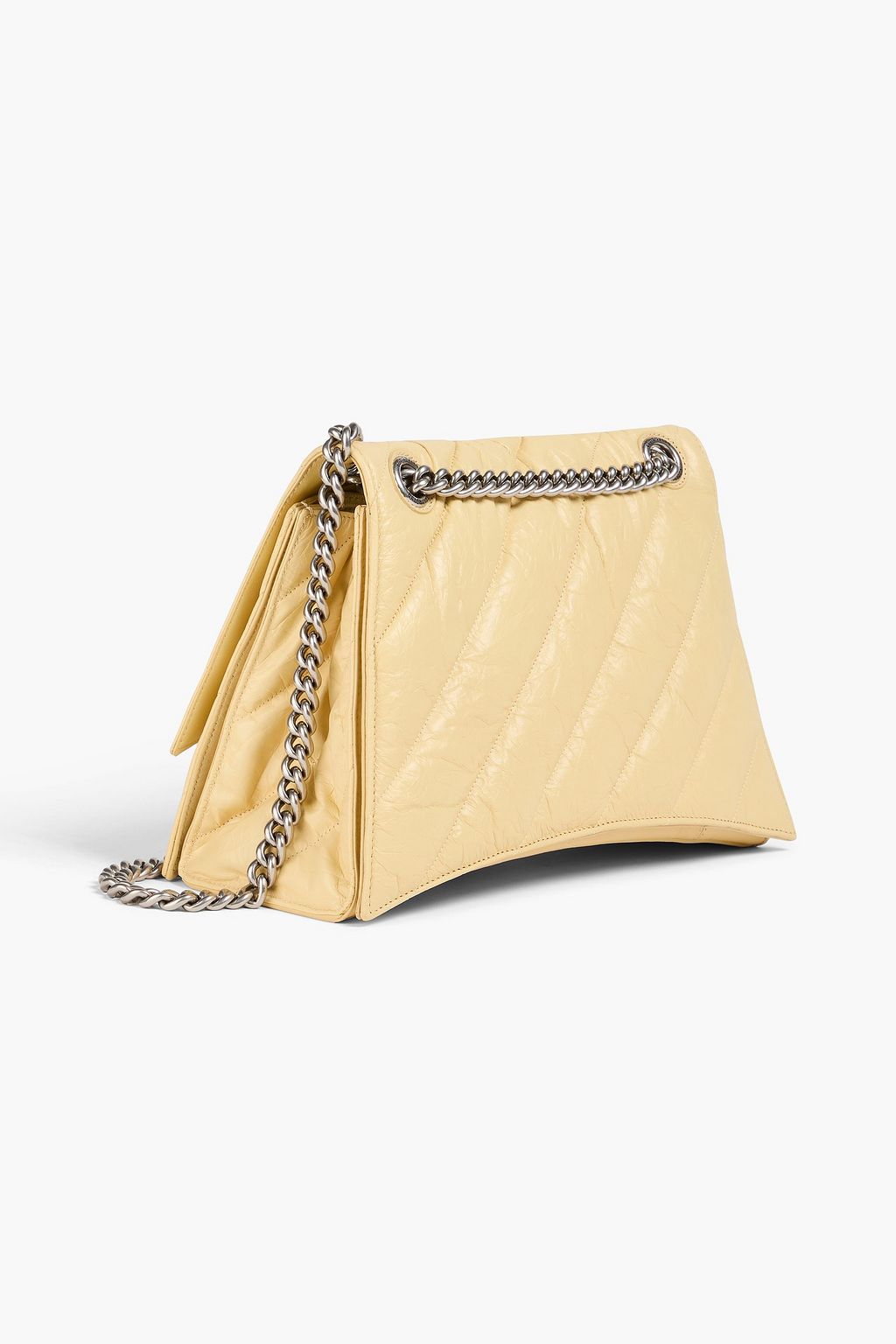 BALENCIAGA Crush quilted crinkled-leather shoulder bag